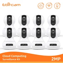 Ebitcam облачная Мини Wifi камера 1080p система камер домашней безопасности беспроводная IP Wifi камера s 1080p Камера Безопасности s система