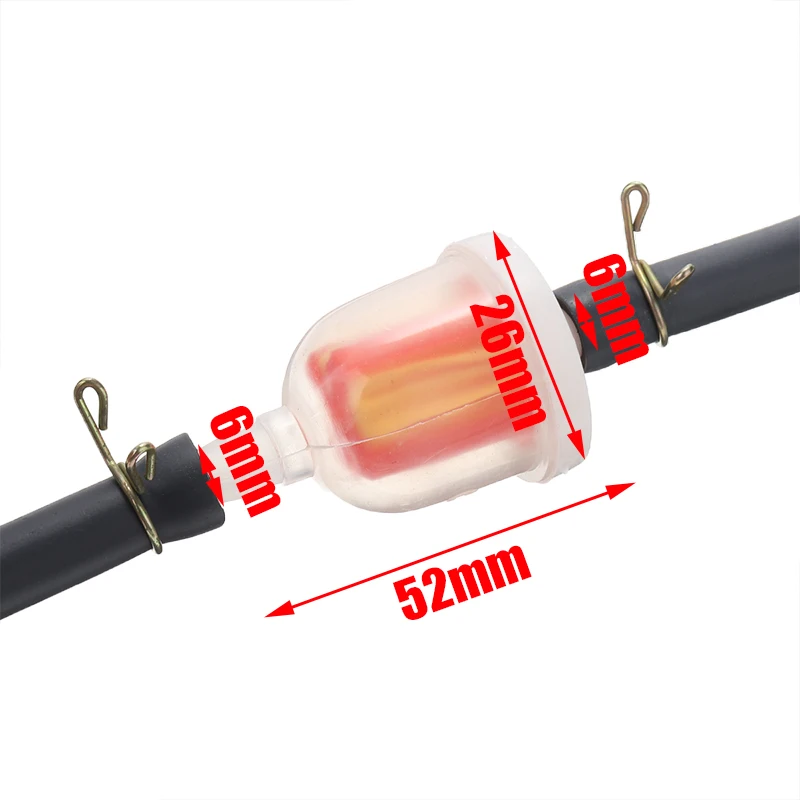 1pc Motorcycle Fuel Gas Hose Clear Filter Mini Inline MOTO 47/49CC For ATV Dirt Pocket Bike Quad Scooter