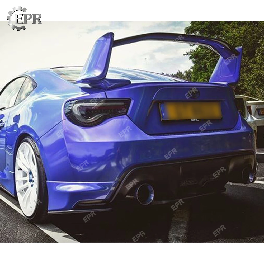 Carbon Fiber Wing Lip Trim For BRZ FT86 FRS Nur Style Rear Spoiler(Leg Glass Fiber) Body Kit Tuning For BR-Z FT86 Racing