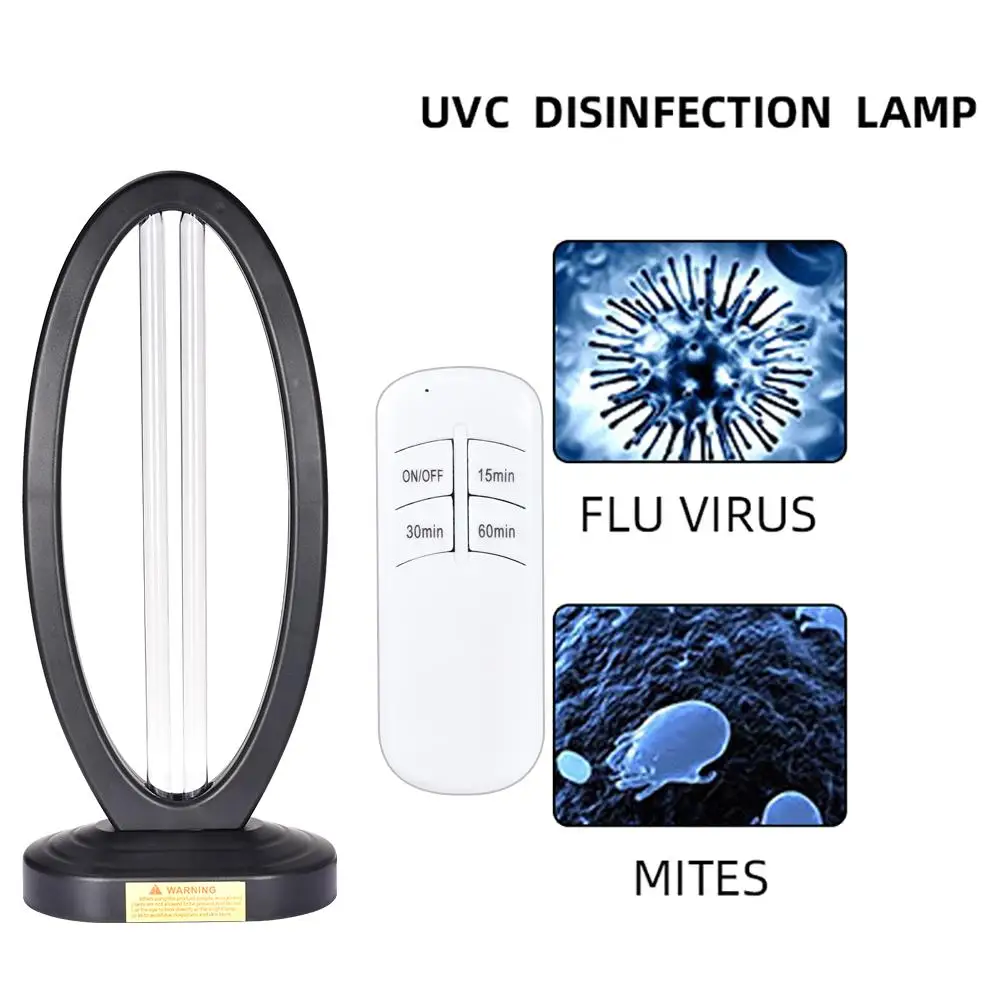 

38W Germicidal Lamp Ultraviolet Durable Remote Control Timing Light UVC Disinfection Lamp for Home School Office