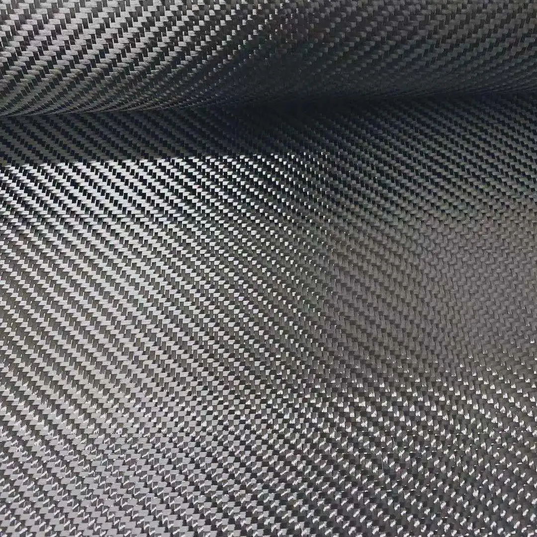 High Strength Carbon Fabric Cloth 3K 5.9oz / 200gsm Twill Weave Pattern 0.5m Width Repair Use Carbon Fabric