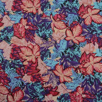 

Factory Direct Maple Leaf Printed Cotton Canvas, Backpack Tablecloth Dust Cloth Curtain Fabric , Spot