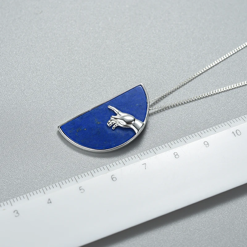 Lotus Fun реальная фотография серебряный натуральный камень Изящные Ювелирные