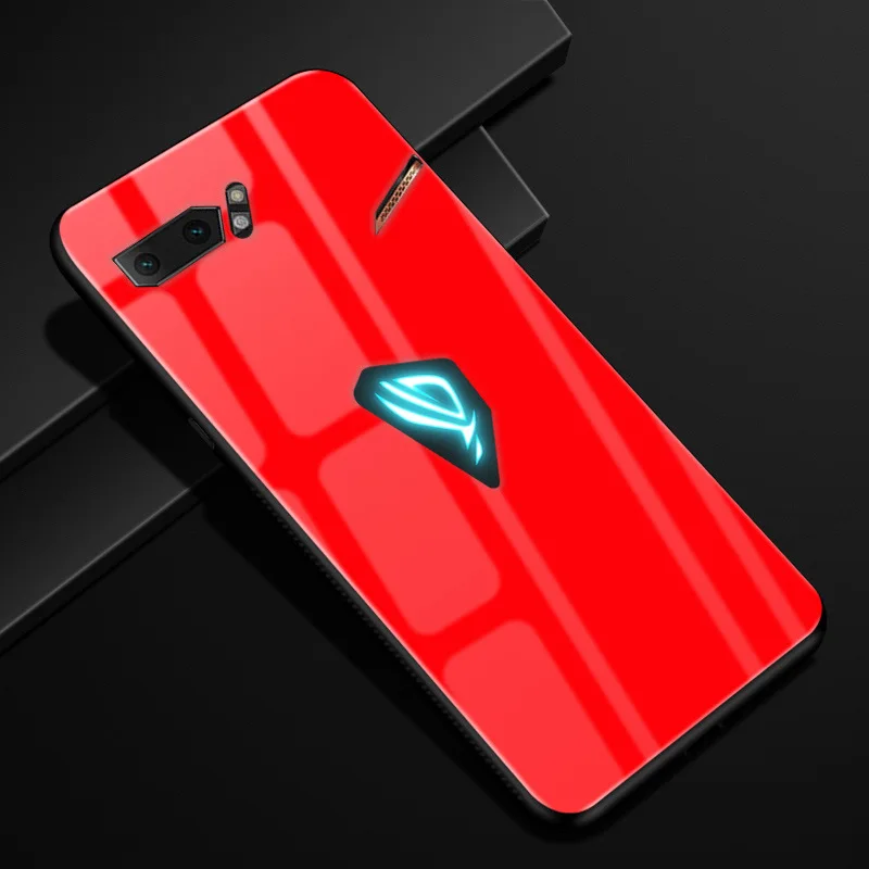 Чехол для Asus ROG Phone II, жесткое стекло для ПК, чехол для телефона, черный ТПУ, бампер для Asus ROG Phone2 ZS660KL Phone II 2, чехол - Цвет: 36