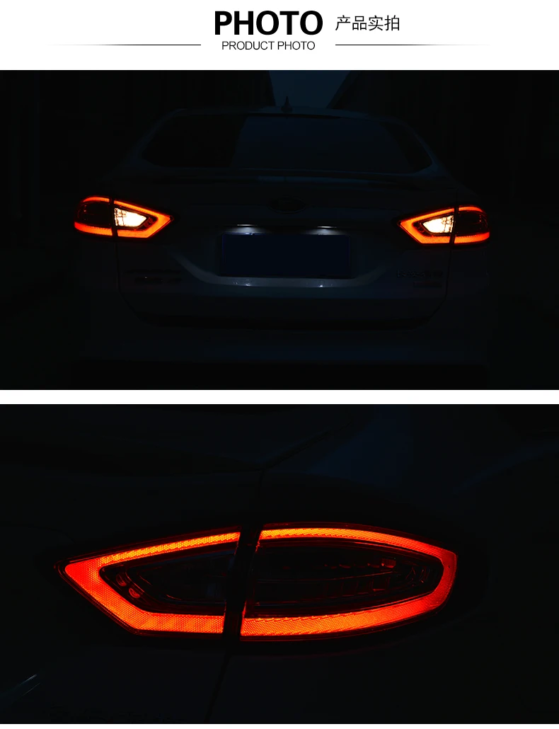 Автомобильный Стайлинг задние фонари для Ford Mondeo задние фонари 2013- светодиодный задний фонарь задний багажник лампа Ford Mondeo светодиодный задний фонарь