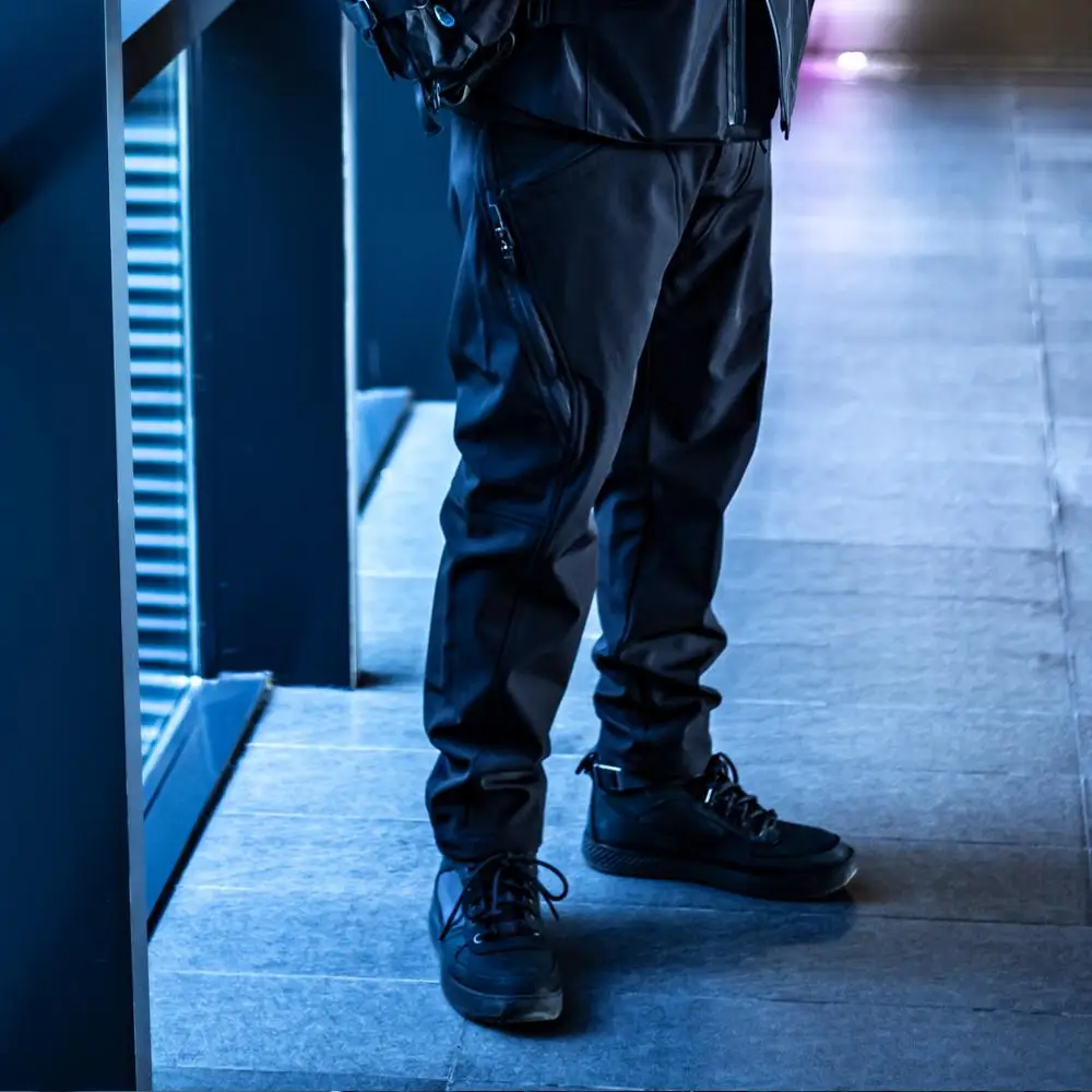 DARTW Techwear pantaloni in pile invernali neri da uomo pantaloni tattici  Softshell elasticizzati Activewear Streetwear Fashion|Casual Pants| -  AliExpress