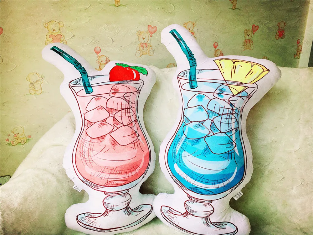 Модель, подушка для мороженого, молочного коктейля, моющаяся, на летний день, для льда, на присоске, для напитков, подушка для креативного прохладного подарка на день рождения
