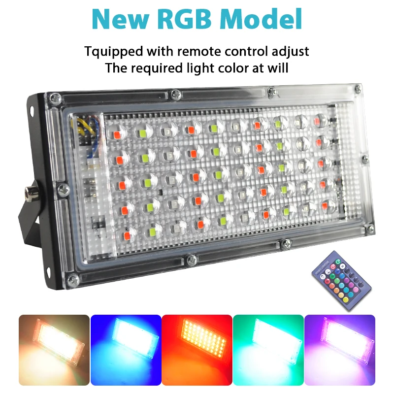 Уличный светодиодный прожектор RGB водонепроницаемый настенный Рефлектор для