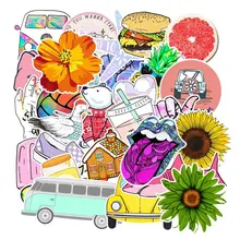 50 шт. Смешанная мультяшная игрушка наклейка s для автомобиля Стайлинг велосипед мотоцикл телефон ноутбук путешествия багаж крутая забавная наклейка бомба наклейки JDM