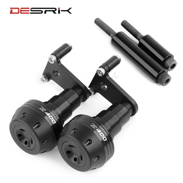 DESRIK For KAWASAKI Z400 Z 400 2018 2019 2020 Motorcycle Falling Protection Frame Slider Fairing Guard Anti Crash Pad Protector black