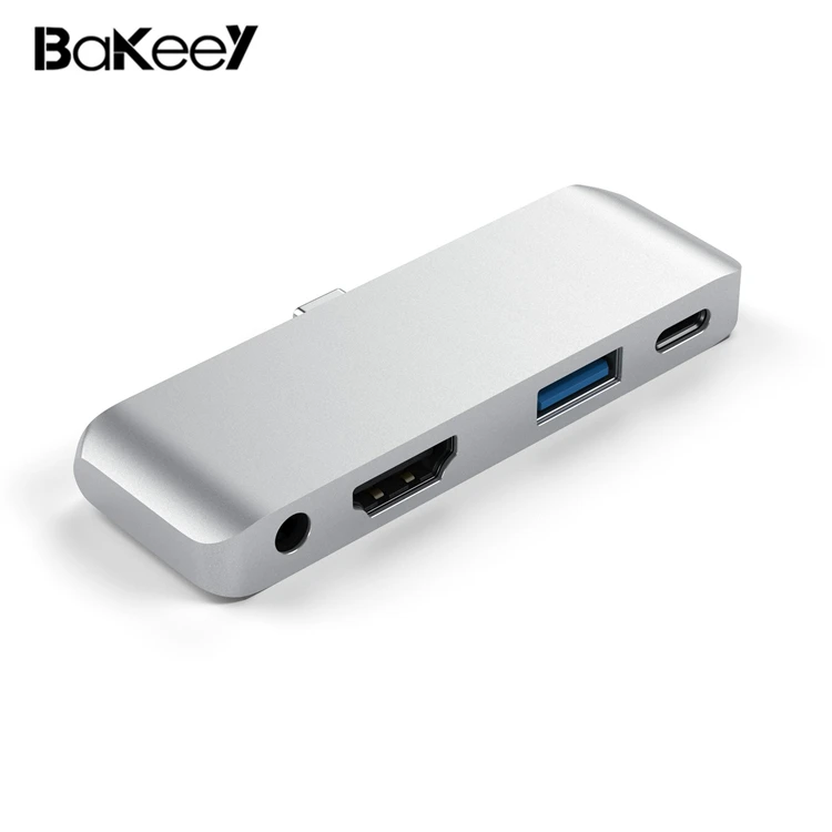 Bakeey type-C концентратор к HDMI адаптер 4K Thunderbolt 3 USB C концентратор с концентратором USB3.0 TF считыватель SD карт слот PD для M Pro/Air