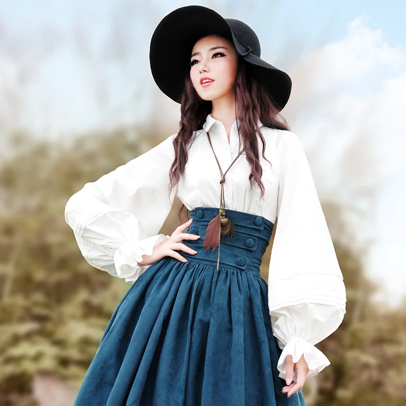 BOSHOW весна оригинальный дизайн для женщин элегантные винтажные фонарь рукав