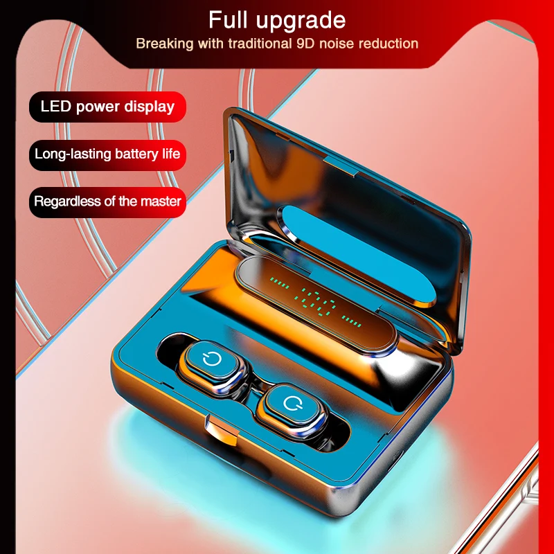 IWALK TWS HIFI Earphones IPX5 Waterproof Wireless Bluetooth 5 0 Earphone LCD Display 2200mAh Charging box for Iphone Android