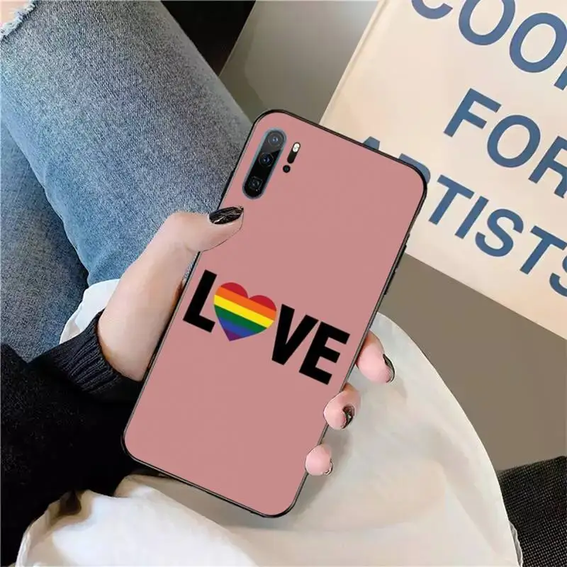 Đồng Tính Đồng Tính Nữ LGBT Rainbow Niềm Tự Hào Ốp Lưng Điện Thoại Huawei Honor Giao Phối P 9 10 20 30 40 Pro 10i 7 8 Một X Lite Nova 5T waterproof case for huawei Cases For Huawei