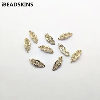 

New arrival! 20x8mm 50pcs Real gold plating Heart Connectors for Necklace DIY making /Earrings parts,hand Made Jewelry DIY
