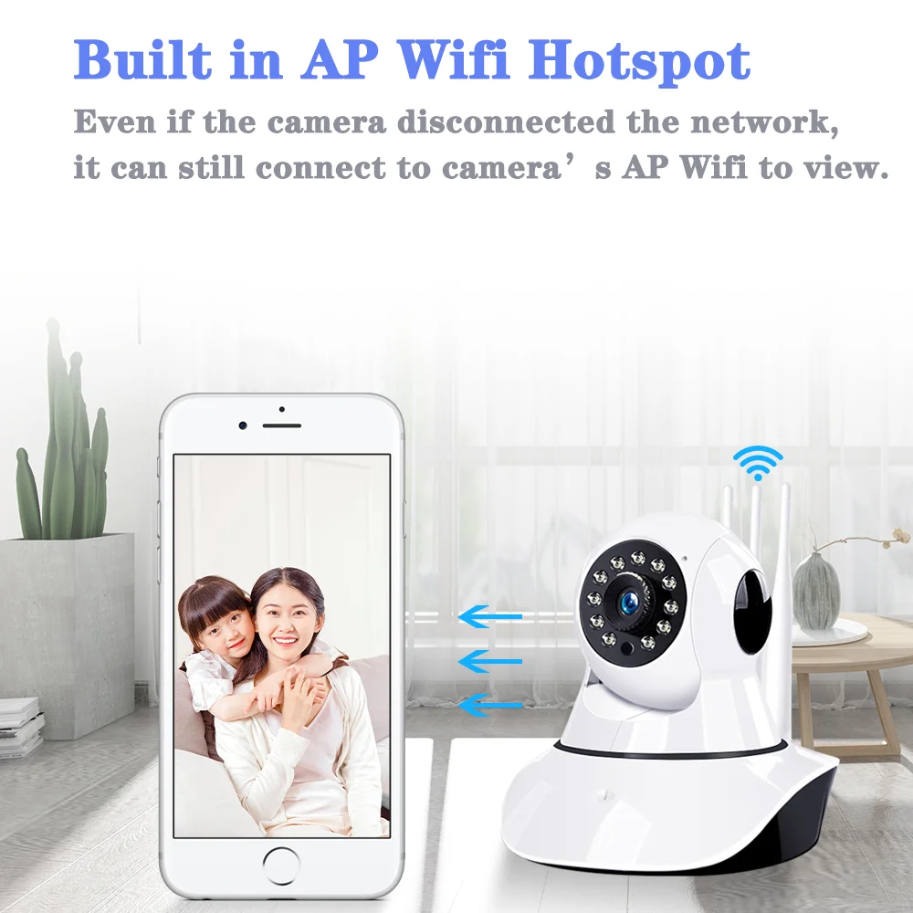 Jiange ip камера 1080p Беспроводная Samrt мини PTZ Аудио Видео камера CCTV Wifi ночное видение ИК Детский Монитор ycc365plus