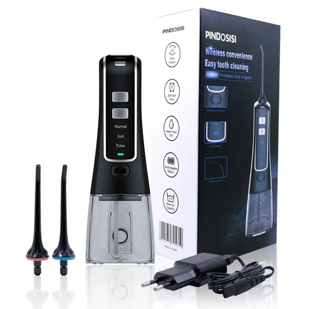 Ирригатор для полости рта USB перезаряжаемая Вода Flosser портативная зубная водная струя 300 мл резервуар для воды 3 режима Водонепроницаемый очиститель зубов