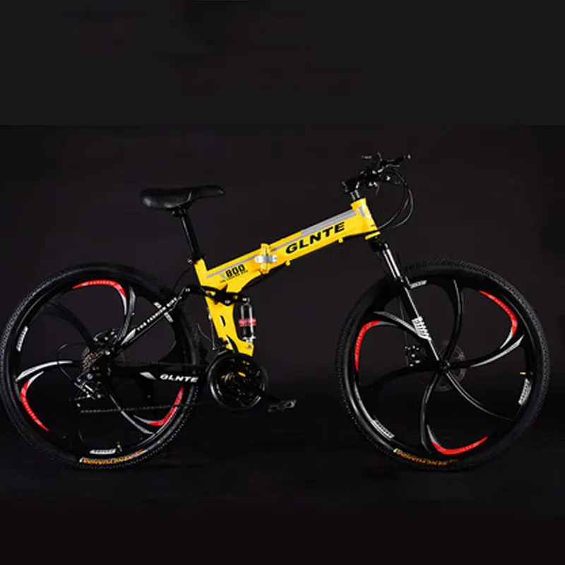 Mountain Bike Hot Sale 26 Inch 21 Speed Double Disc Brake Folding Speed Aluminum Alloy Rim Road Bike Racing Bicycle