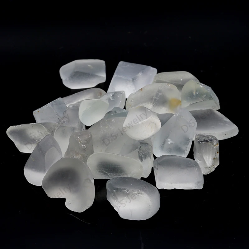 100g/lot) Natural White Topaz Rough Gemstone, Raw Rough Stone For