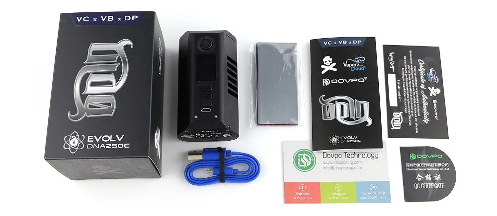 Электронная сигарета Dovpo Odin DNA250C коробка мод питание от двух аккумуляторов 21700 для бака с резьбой 510 Vs LostVape Triade DNA250C