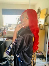 Remyblue-pelucas de cabello humano con encaje frontal 13x1, 99J, cabello humano malayo liso, Remy, prearrancado, 28 pulgadas