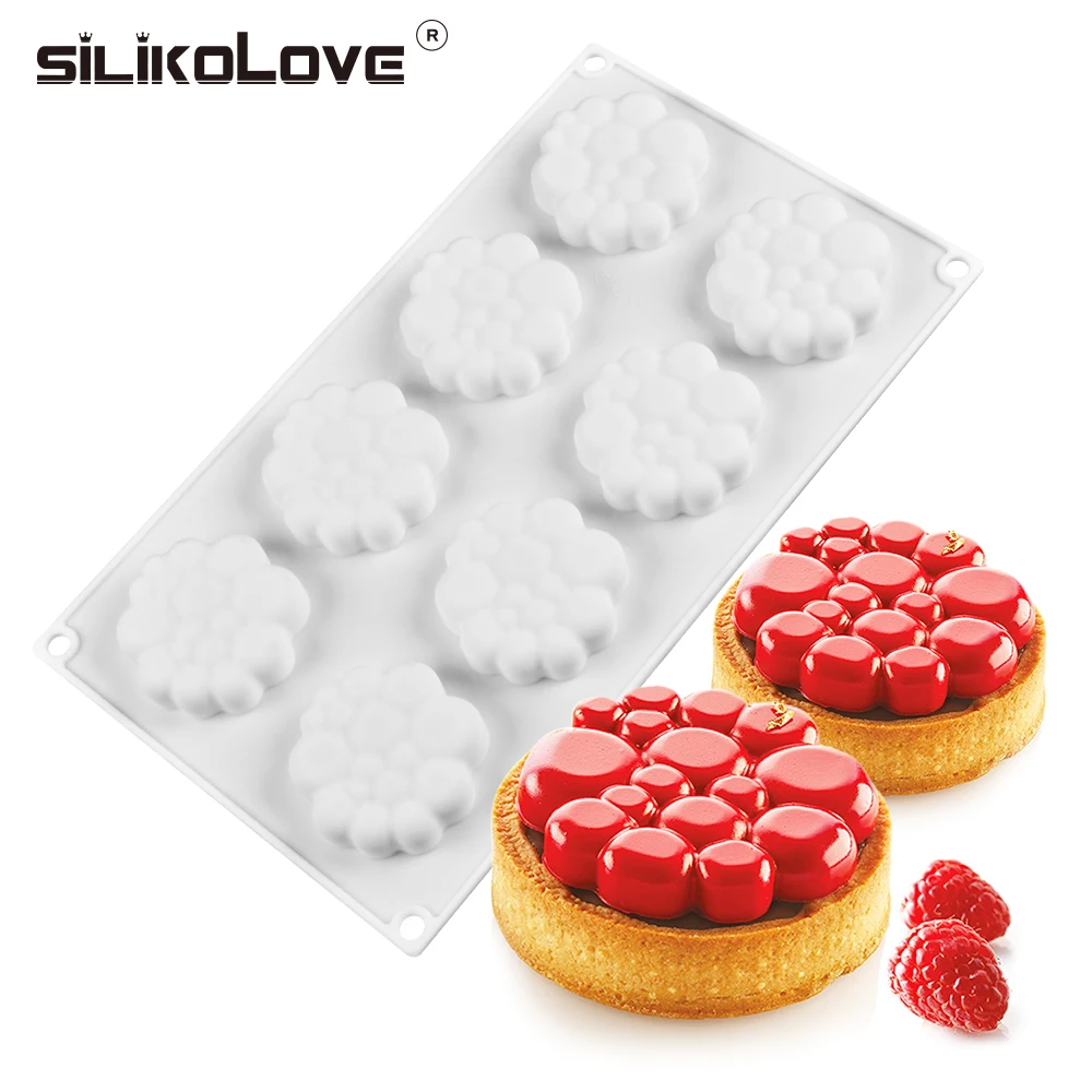

SILIKOLOVE 8 Cavity Silicone Cake Mold 3D Baking Tools Decorating Bakeware Mousse Dessert Pastry Moulds