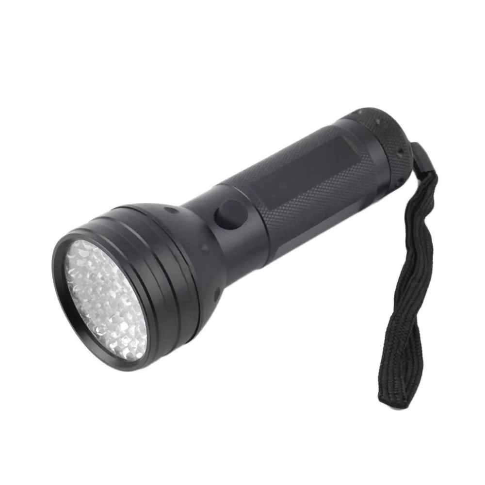

UV 51 LED Flashlight Scorpion Detector Hunter Finder Ultra Violet Blacklight Flashlight Torch Light Lamp AA 395nm 5W