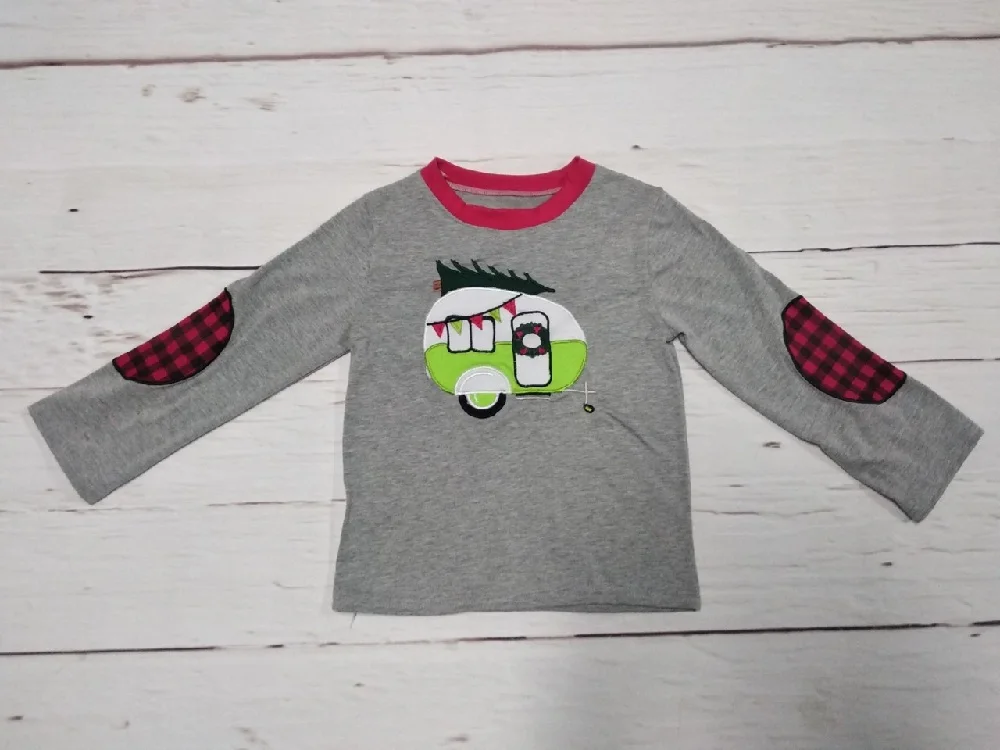 Новинка стильные футболки для мальчиков одежда малышей Одежда с узором вагон