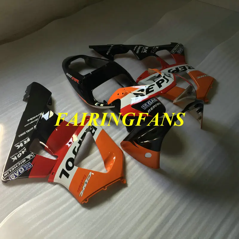 Инжекторный комплект для HONDA CBR900RR 929 00 01 CBR 900 RR CBR 900RR 2000 2001 красный orange Обтекатели на кузов+ подарки HE32