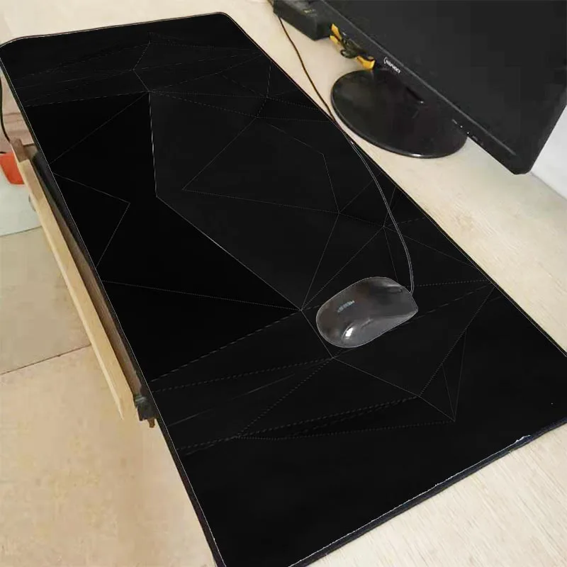 

Black Line Texture RGB Gaming Mouse Pad Gamer Large Mousepad XXL Mause Mat Computer Gaming Accessories PC Keyboard Desk Mat XXL