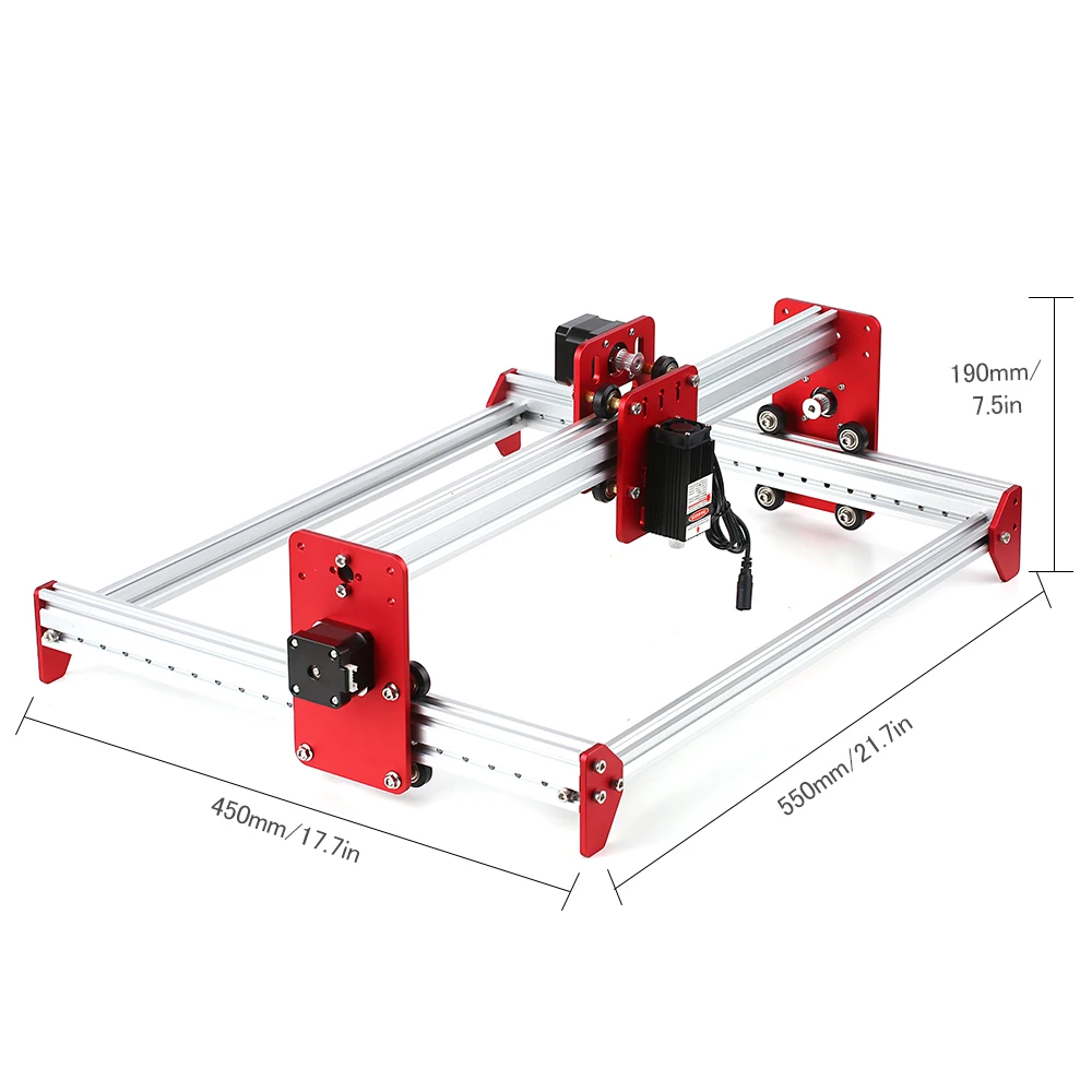 Расширенный A3 лазерный станок DIY настольный мини гравер DIY лазерная гравировка машина резак принтер 500 МВт/2500 мвт/5500 МВт