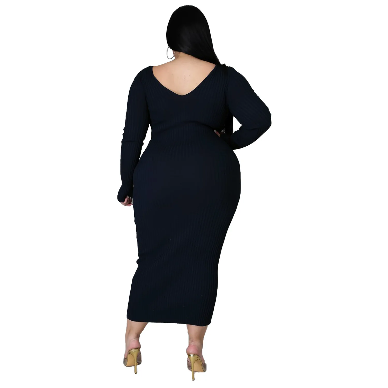 afundada, monocromático, casual plus size, roupas longas, moda, outono e inverno, 2023