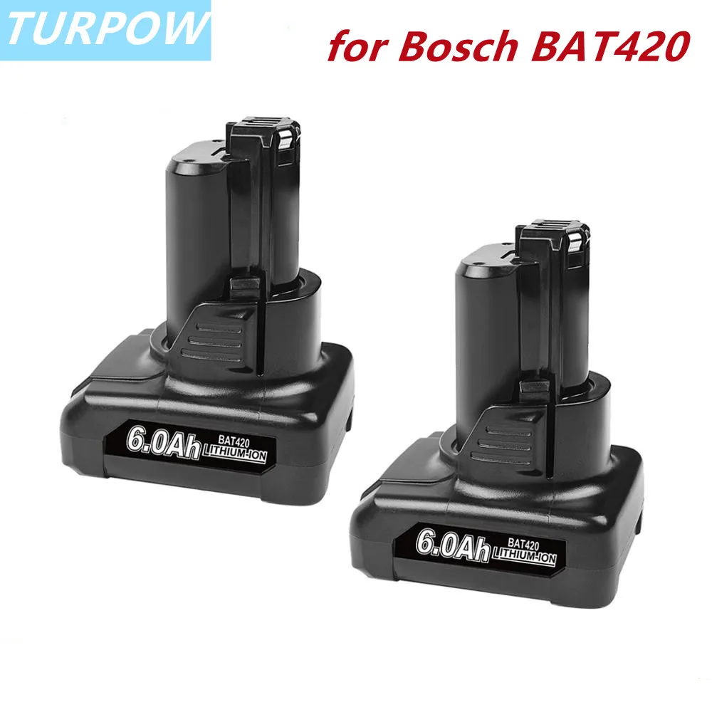 6000 мАч 12 в Li-Ion BAT420 Сменный аккумулятор для Bosch BAT411 BAT412 BAT413 BAT414 10 8-Вольт макс
