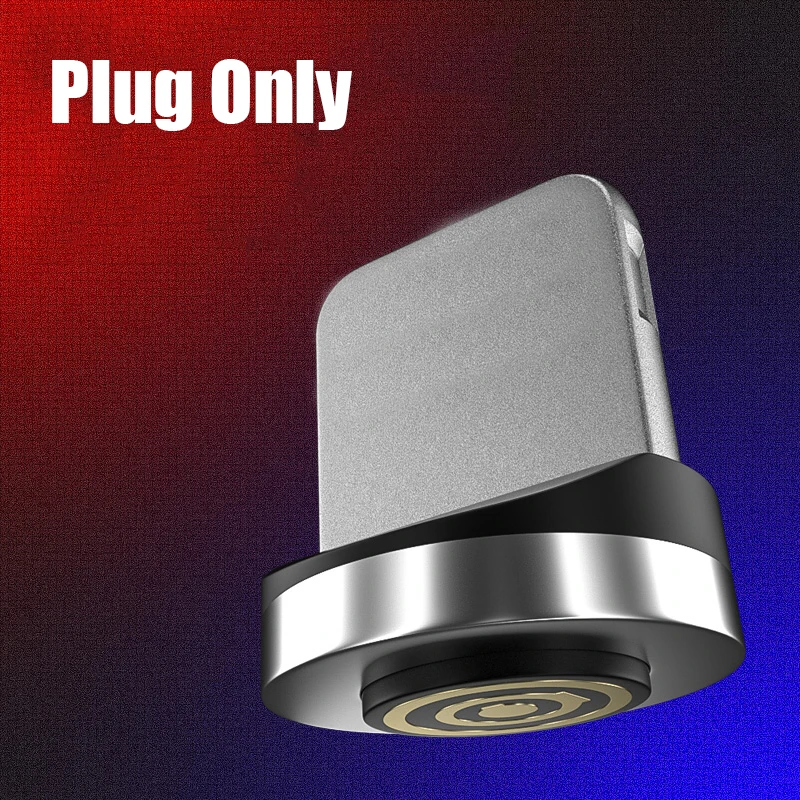 3а Быстрая зарядка USB C Магнитный кабель Поддержка передачи данных тип-c Micro USB кабель для мобильного телефона для iPhone - Цвет: plug only