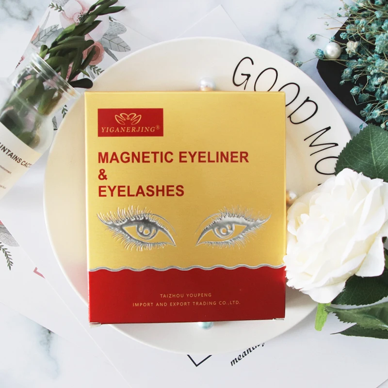 YIGANERJING Magnet False Eyelashes Eyeliner Tweezer Full Eye 5 Magnet Reusable Fake Eyelashes Set Eyelashes Extension 5