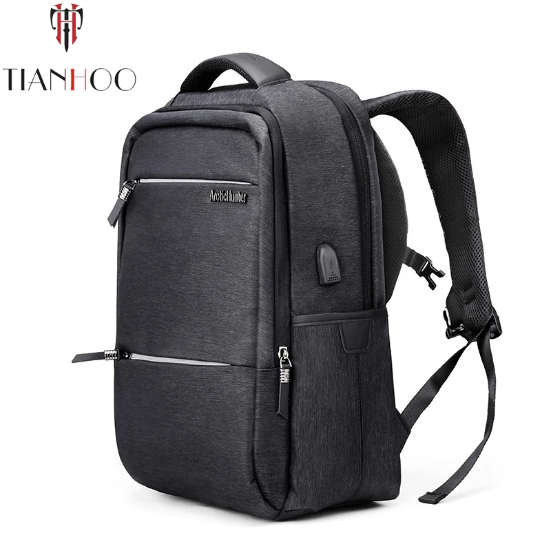 

TIANHOO Classic Men Business Backpack Computer Bags with USB Multifunctional Backpacks Waterproof Wearable Shoulder