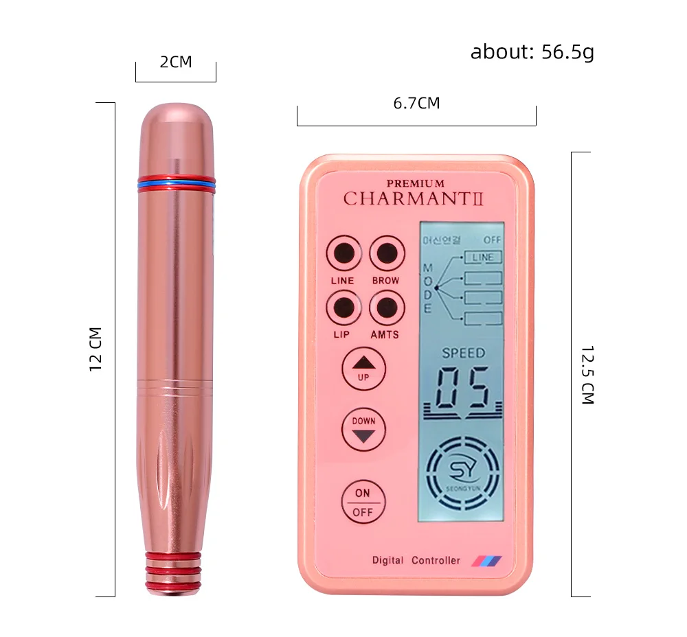 Перманентный макияж тату машина комплект CHARMANT 2 профессиональная для бровей татуировки губ подводка для глаз Microblading mts ручка с картриджами