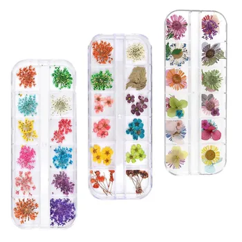 

Nail Flowers Dazzling Tips Nail Sticker Sequins Colorful Nail Art Decoration 3pc Nail Decorations Jewelry Natural Floral Leaf
