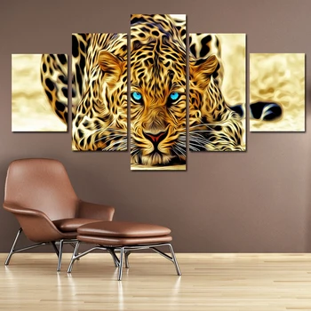 

Canvas painting for living room Jaguar Animal poster HD Creativity Hoom Decor Wall Art Oil paintings