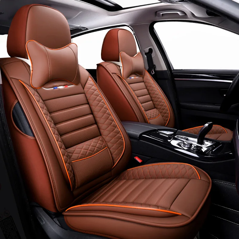 

High PU Leather Car Seat Covers For Jeep Compass Grand Cherokee JK Patriot Renegade Wrangler