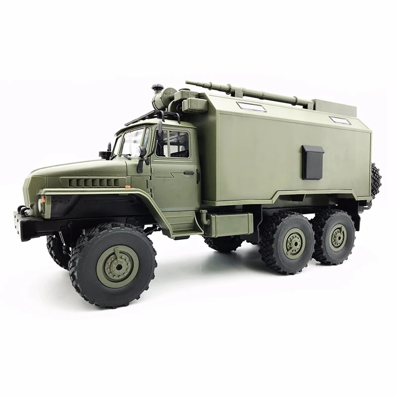 Wpl B36 Урал 1/16 2,4G 6Wd Rc Автомобиль Грузовик Рок Гусеничный командный Коммуникационный автомобиль Rtr игрушка авто армейские грузовики