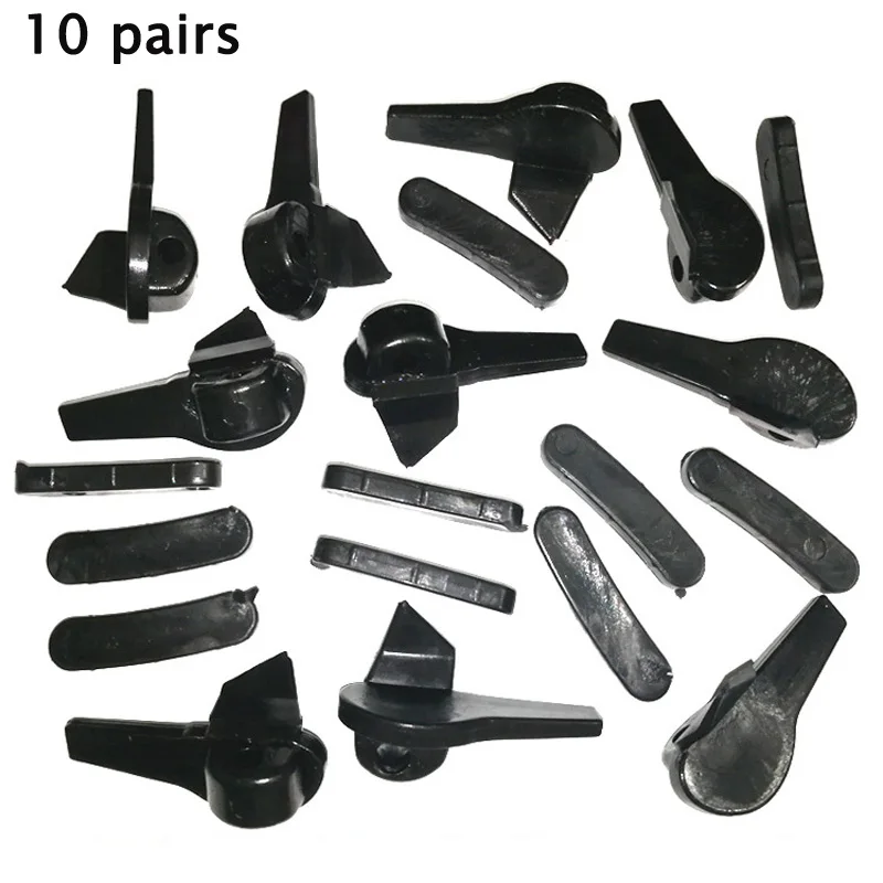 10 пар головок для демонтажа автомобильных шин, инструмент для демонтажа автомобильных аксессуаров, набор для ремонта черного нейлона и пластика