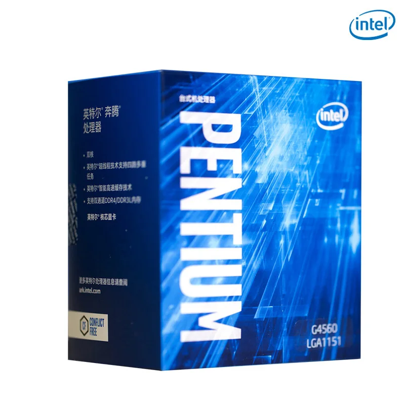 

Intel Pentium G4560 Processor 3MB Cache 3.50GHz LGA1151 Dual Core Desktop PC CPU