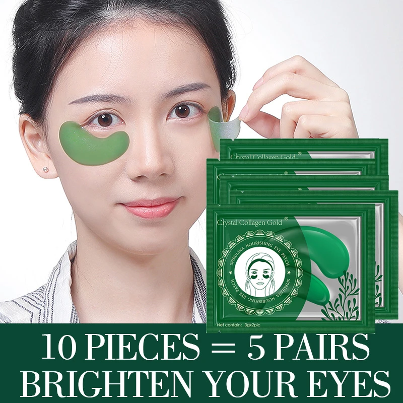 Seaweed Firming Eye Mask Eye Patches For The Eyes Crystal Green Masks