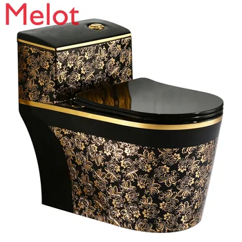 

Ceramic Color Toilet One-Piece Personality Large Diameter 8.0 Luxury Flush Toilet Pit Distance 200/300/400/500mm Customizable