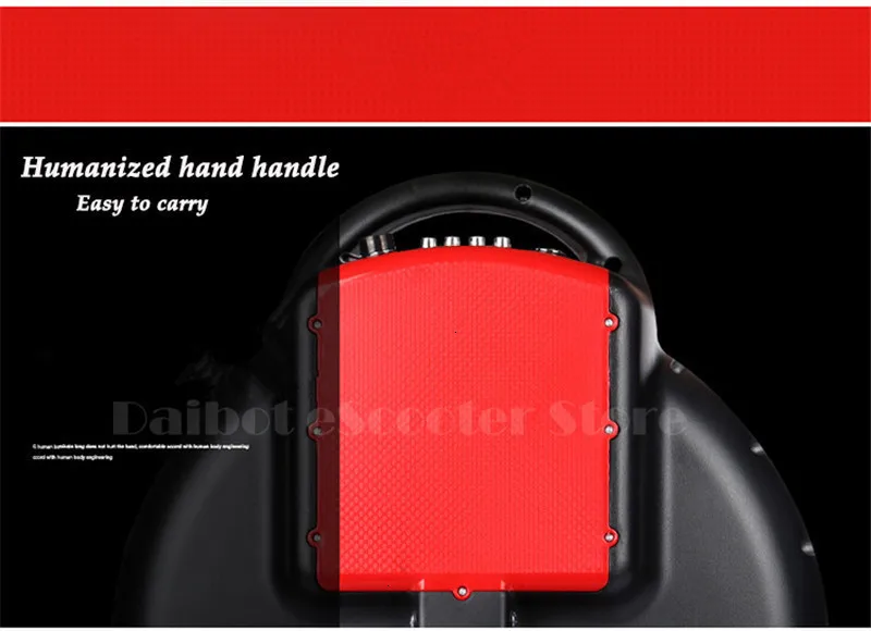 Daibot Electric Balance Unicycle 60V One Wheel Self Balancing Scooters 14Inch Black Adults Portable Electric Scooter With Handle (10)