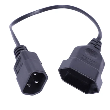 

IEC 320 C14 to European 2pin female Power Cable for UPS PDU device L-32CM Black