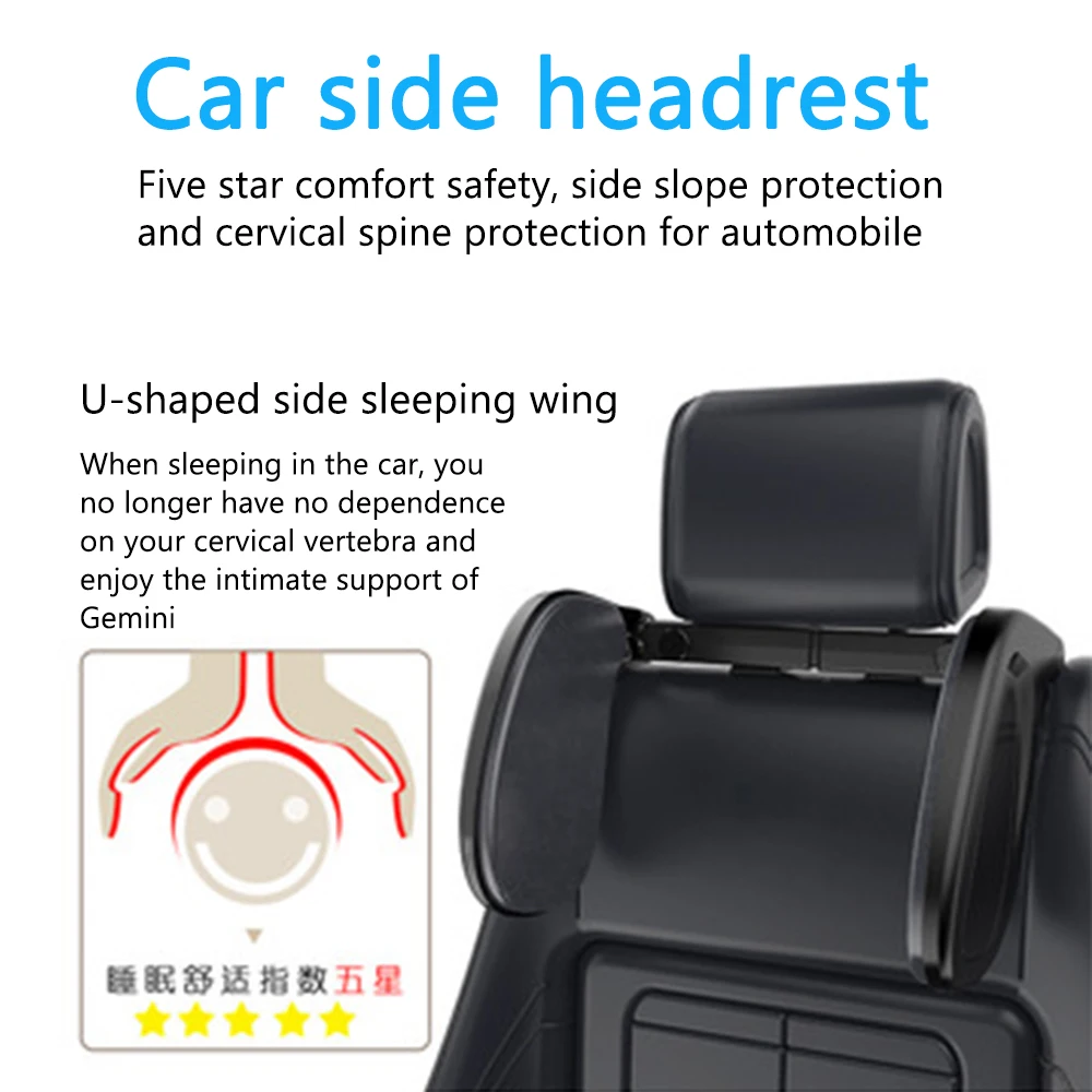 

Car Seat Head Neck Rest Massage Auto Pillow Space Memory Neck Headrest Car Cover Vehicular Pillow Seat Headrest Accessories