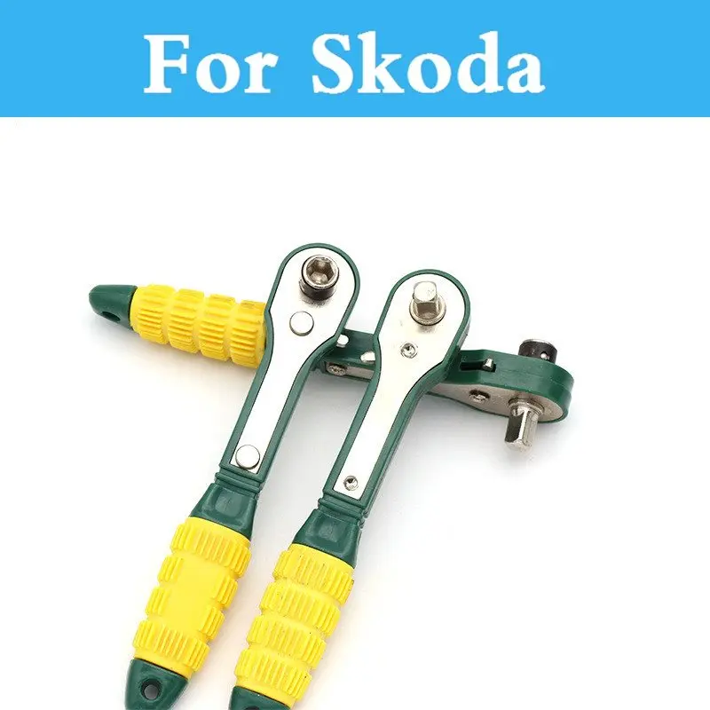 

6.35mm Mini 1/4 Head Screwdriver Pole Ratchet Socket Car Wrench Repair Tools For Skoda Spaceback Kodiaq Octavia Rs Yeti Superb