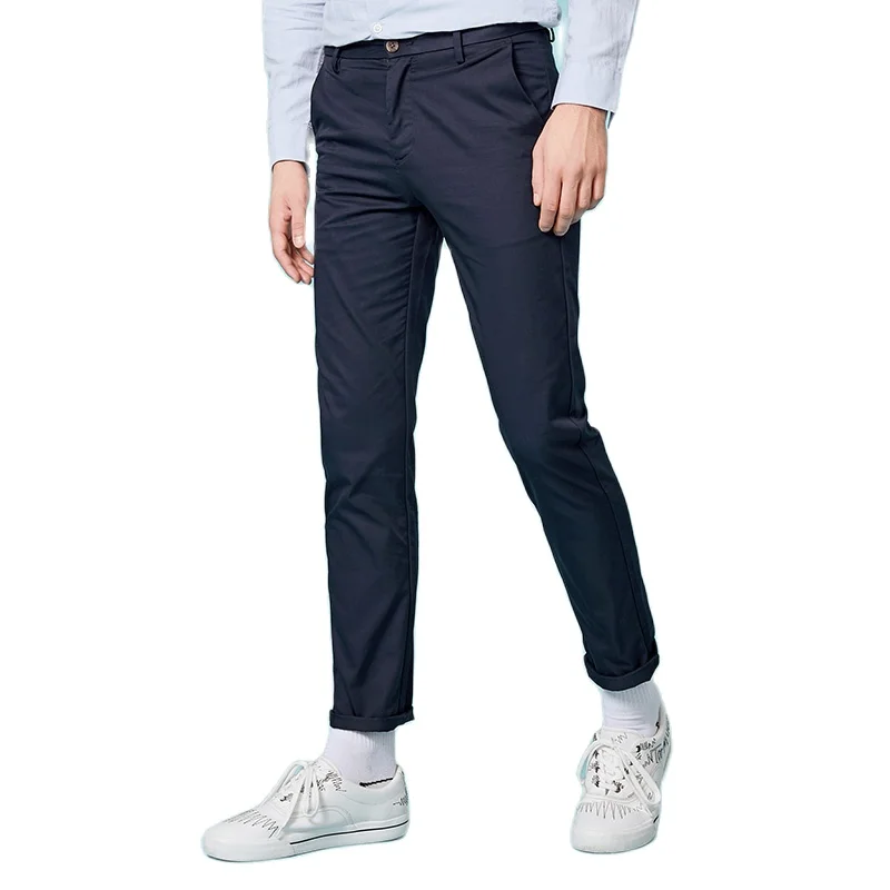 Брюки SEMIR мужские повседневные хлопок приталенные модные штаны брендовая одежда